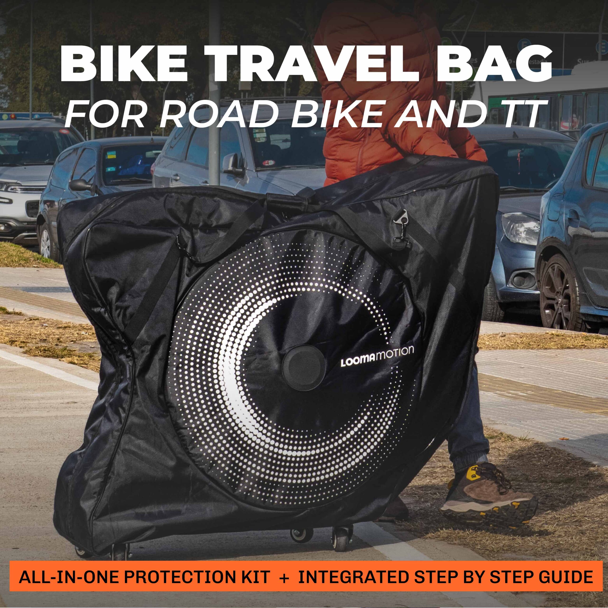 Bike travel bag for road bike and TT.